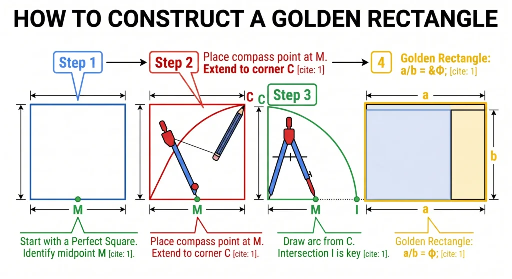 How to Construct a Golden Rectangle
